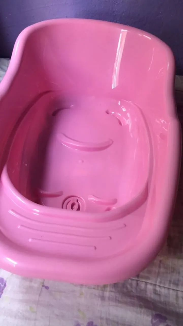 Banheira Rosa de neném  - Foto 3
