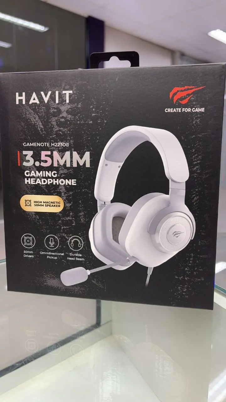 FONE DE OUVIDO HEADSET HAVIT GAMENOTE H2230D 3.5MM
