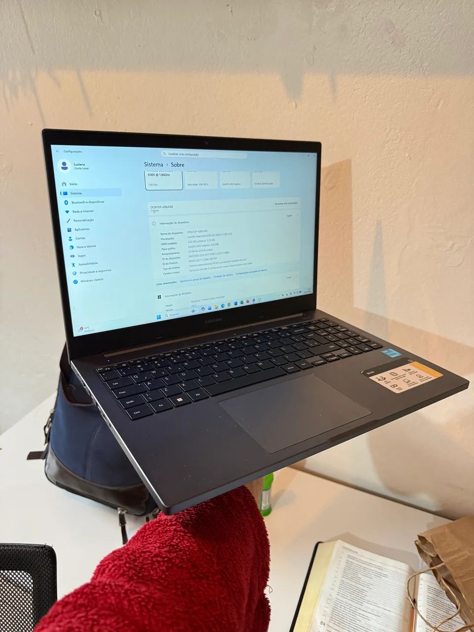 Notebook da Samsung 
