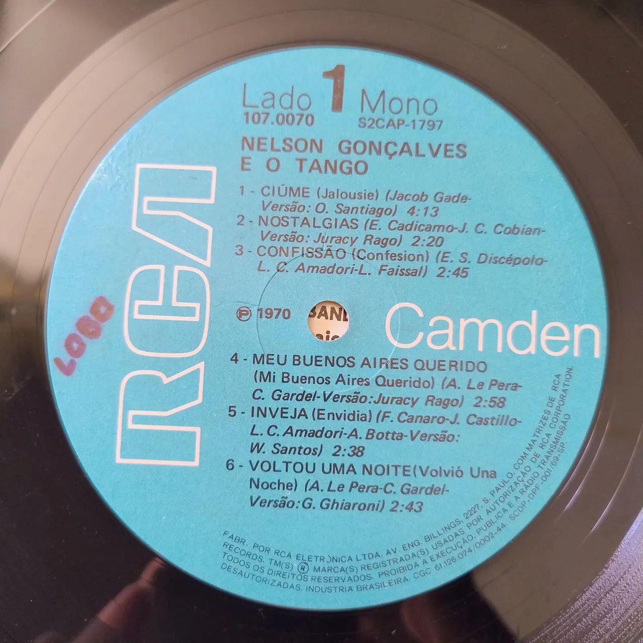 Vinil nelson Gonçalves - e o tango (mono) - Foto 3