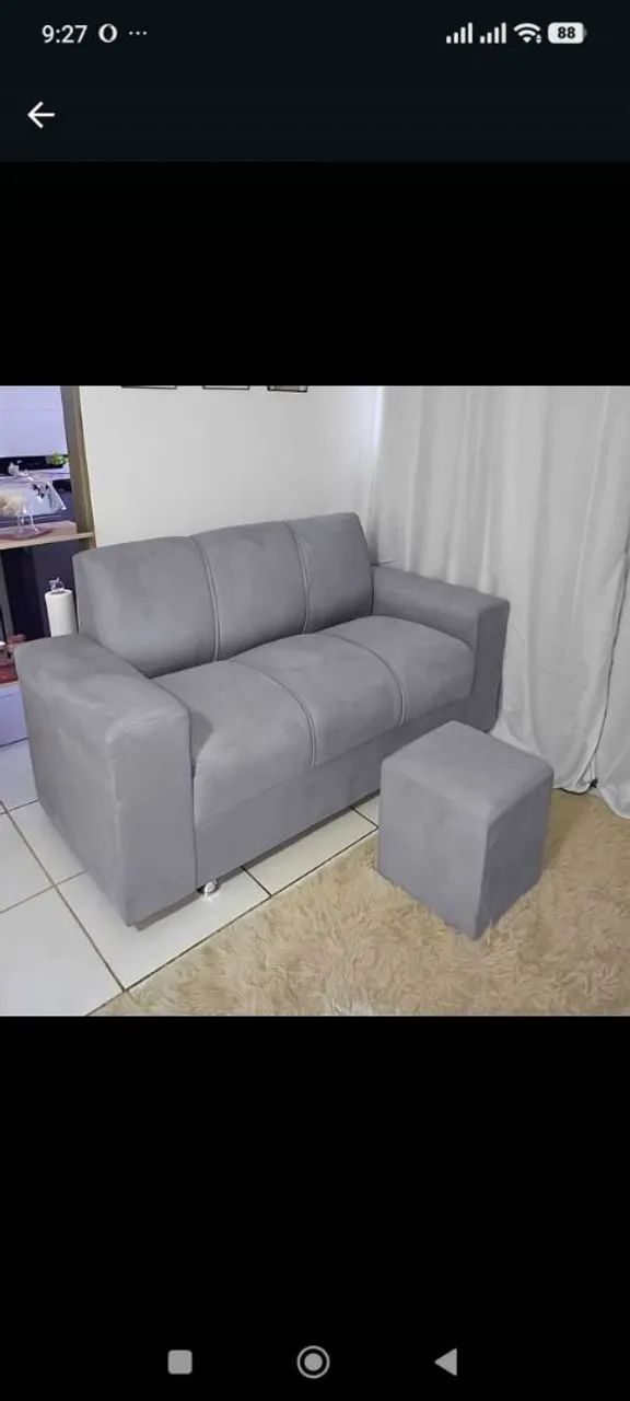 Sofá 3 lugares com PUFF direto da fábrica 