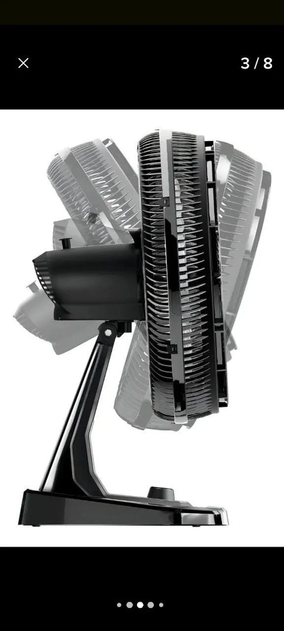 Ventilador de Parede e Mesa WAP FLOW TURBO com 8 Pás 3 Velocidades - Foto 4