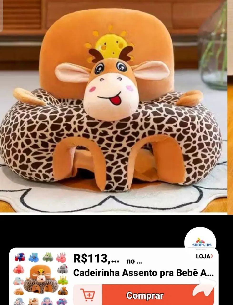 Cadeirinha assento puff para bebê  - Foto 3