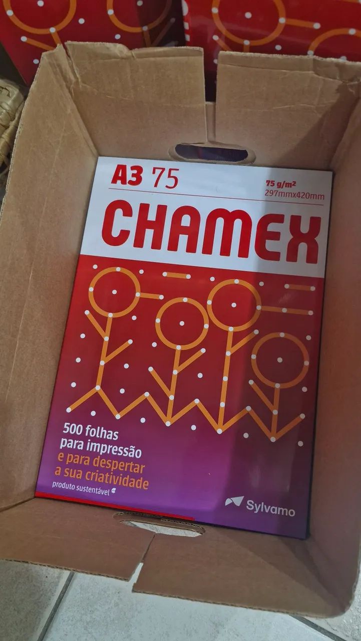 Papel suíte A3 3 resmas e fechadas e metade de uma - Foto 4
