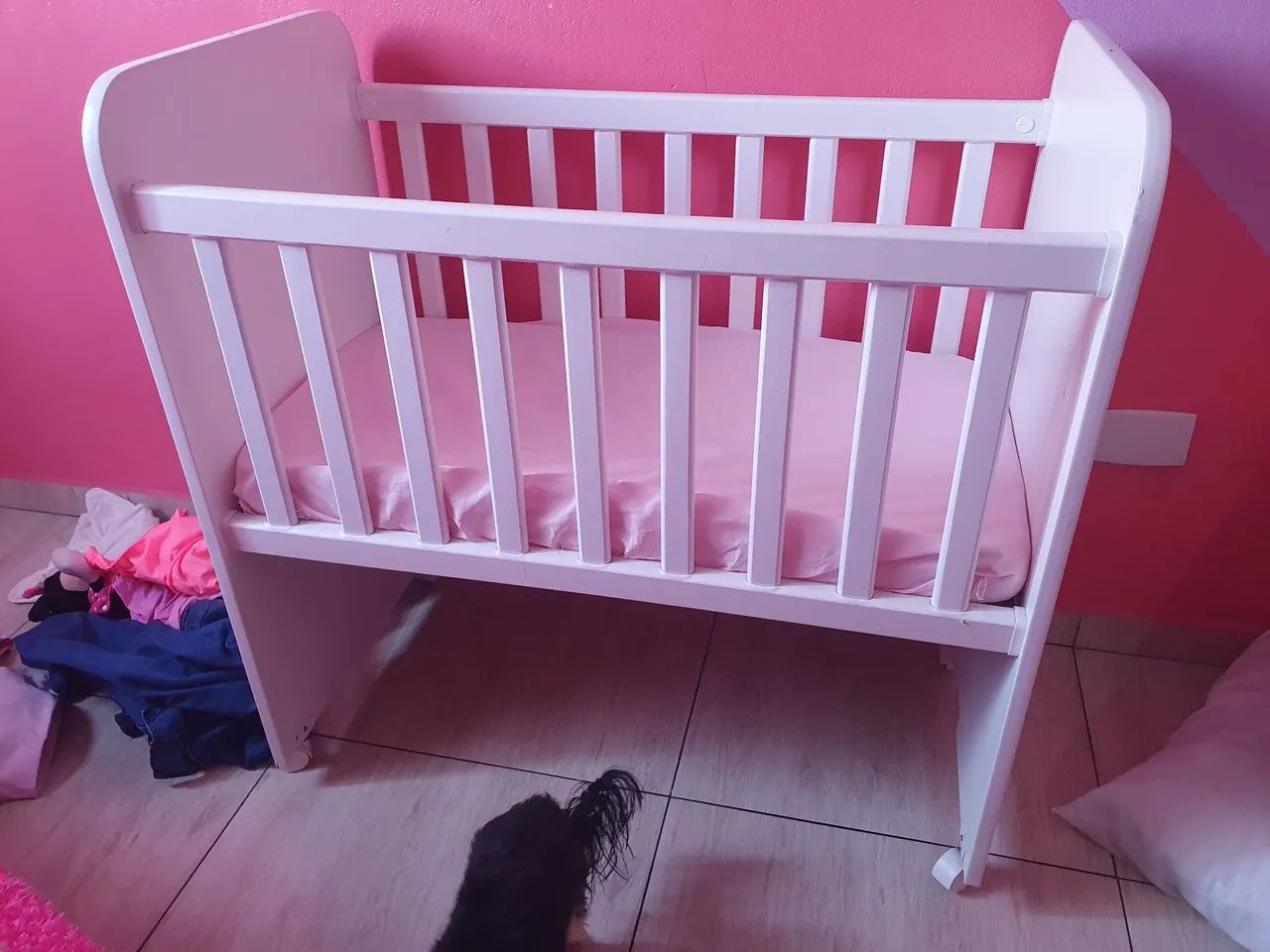 Mini berço com colchão  - Foto 2