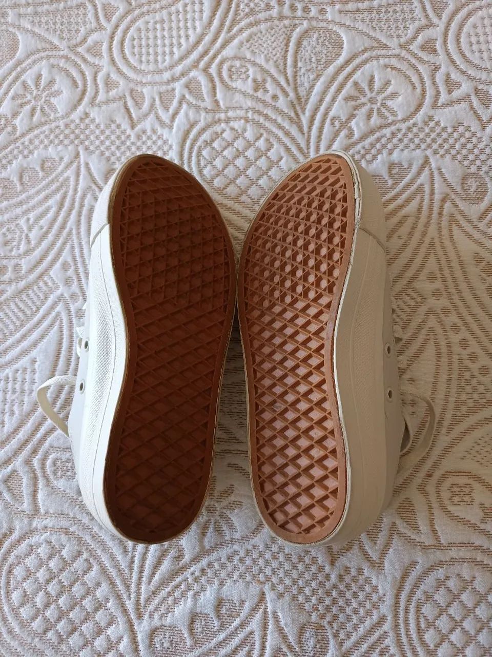 Tênis feminino casual off-whit  - Foto 3