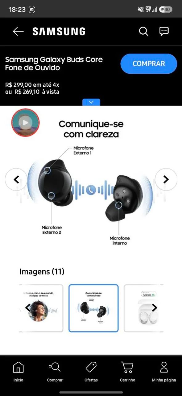 Fone Galaxy Buds Core - Foto 2