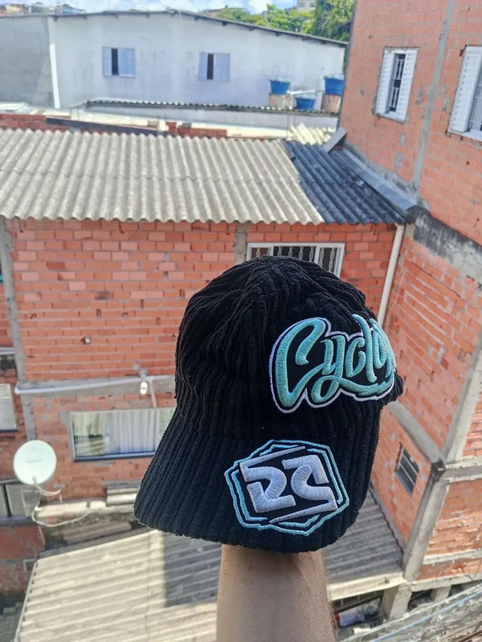 Boné de veludo da cyclone original