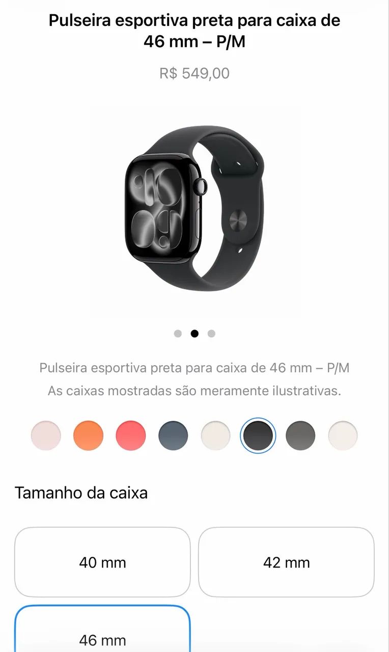 Pulseira Original Apple Watch Tam M - Foto 3