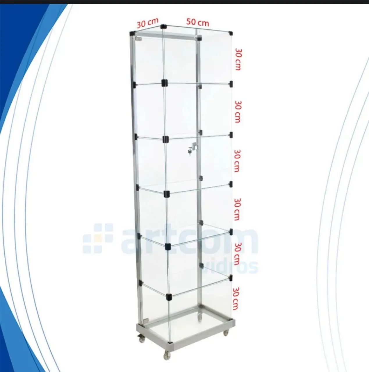 Vitrine expositora de vidro  - Foto 2