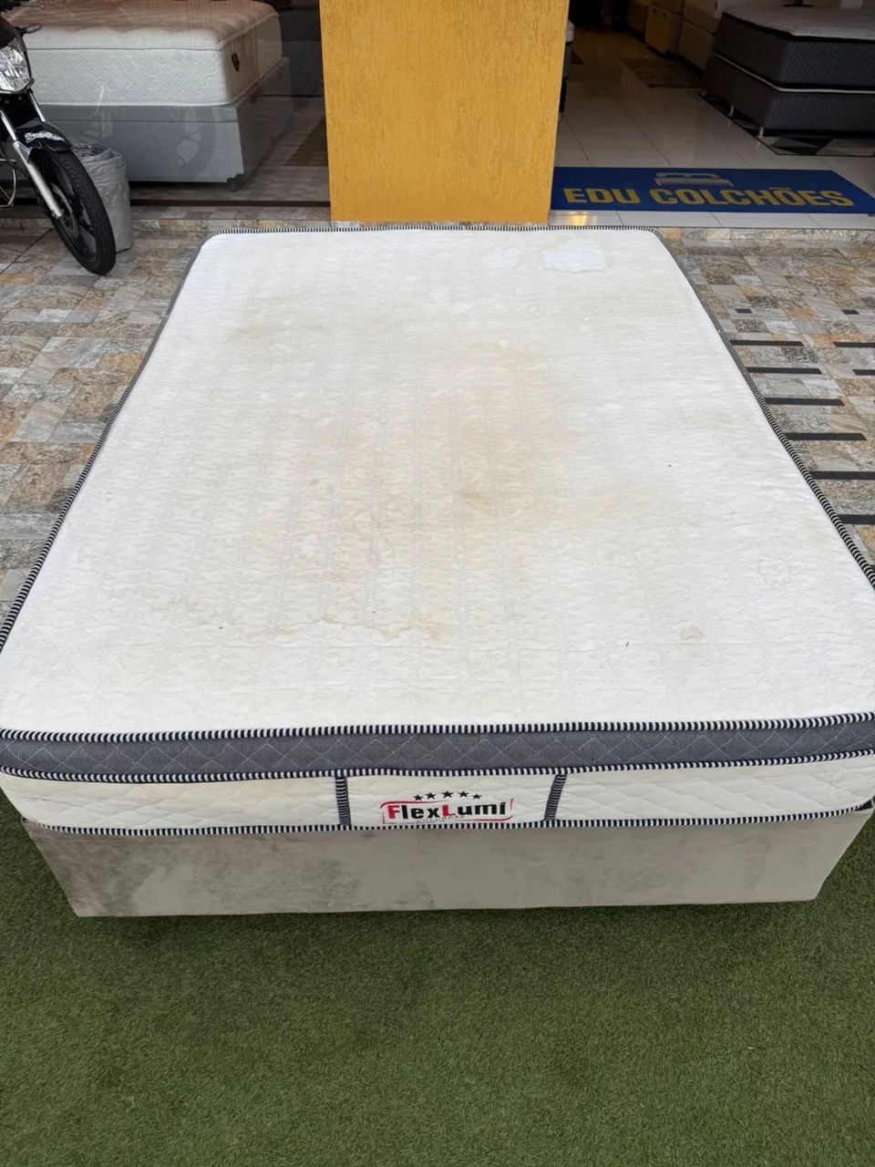 Cama box Casal FLEXLUMI SEMINOVA TOP - ENTREGAMOS  - Foto 3