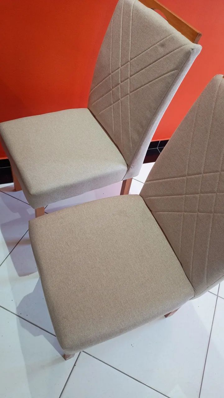 Mesa de vidro 4 cadeiras  - Foto 4