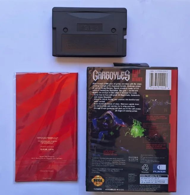 Jogo Gargoyles Mega Drive com Capa e Manual - Foto 4
