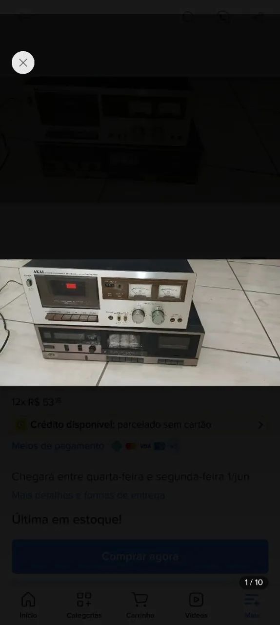 Tape deck Akai cs-703-d e JVC 