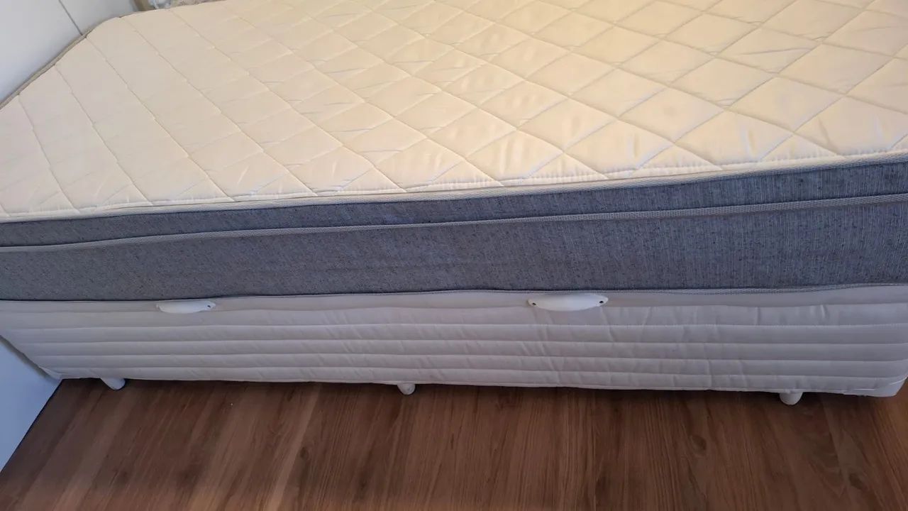 Colchão e box bau solteiro, praticamente novo  - Foto 4