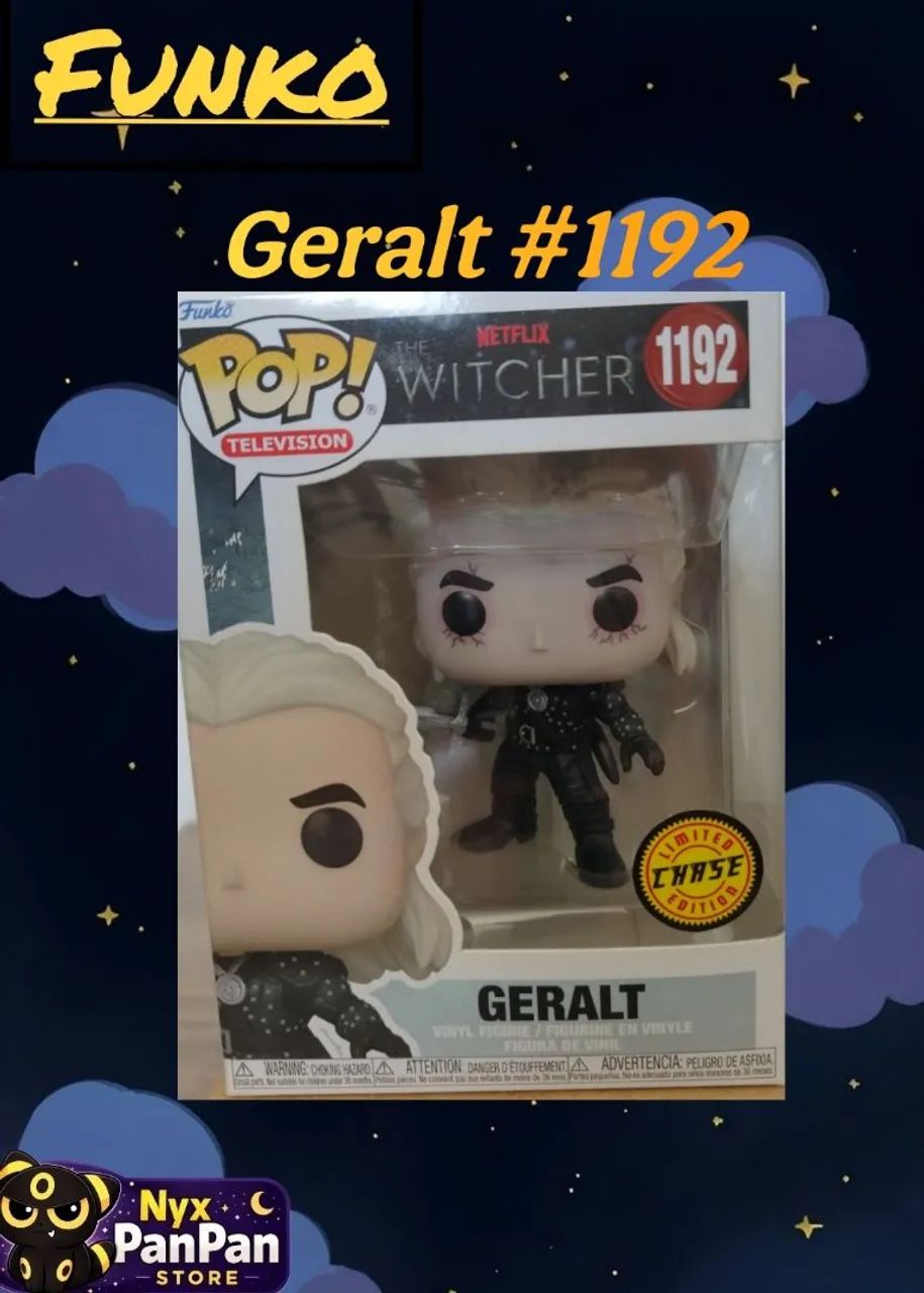 Funko pop geral 1192 Chase    the witcher Netflix 