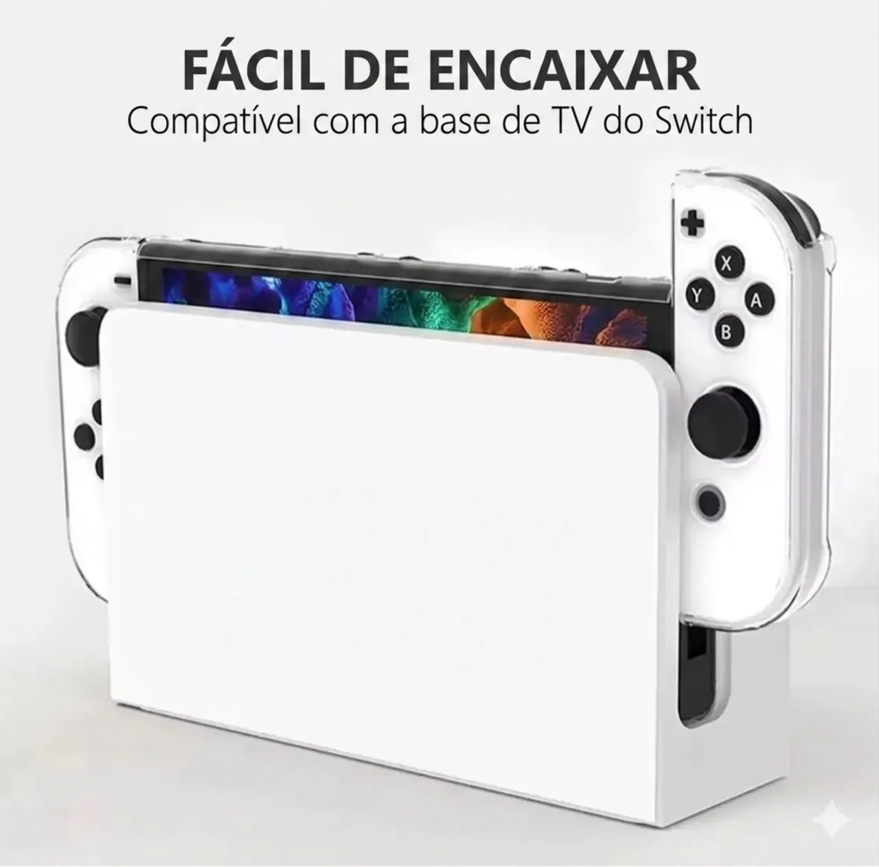 Case de proteção Premium em acrílico para Nintendo Switch OLED - Foto 4