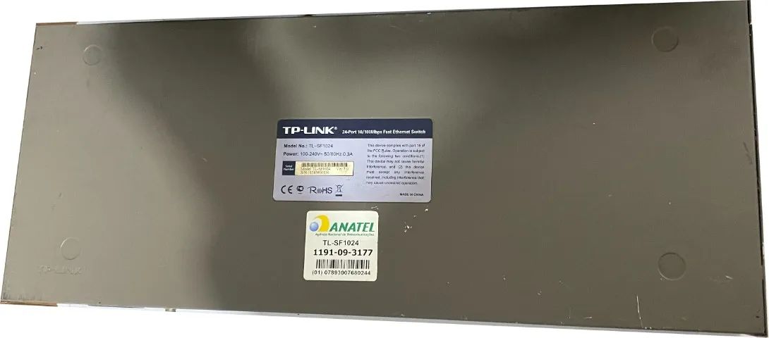 Switch de 24 portas 10/100Mbps TP-Link TL-SF1024 - Usado - Foto 4