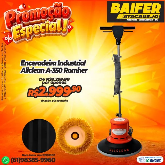Enceradeira Industrial Allclean A-350 Romher