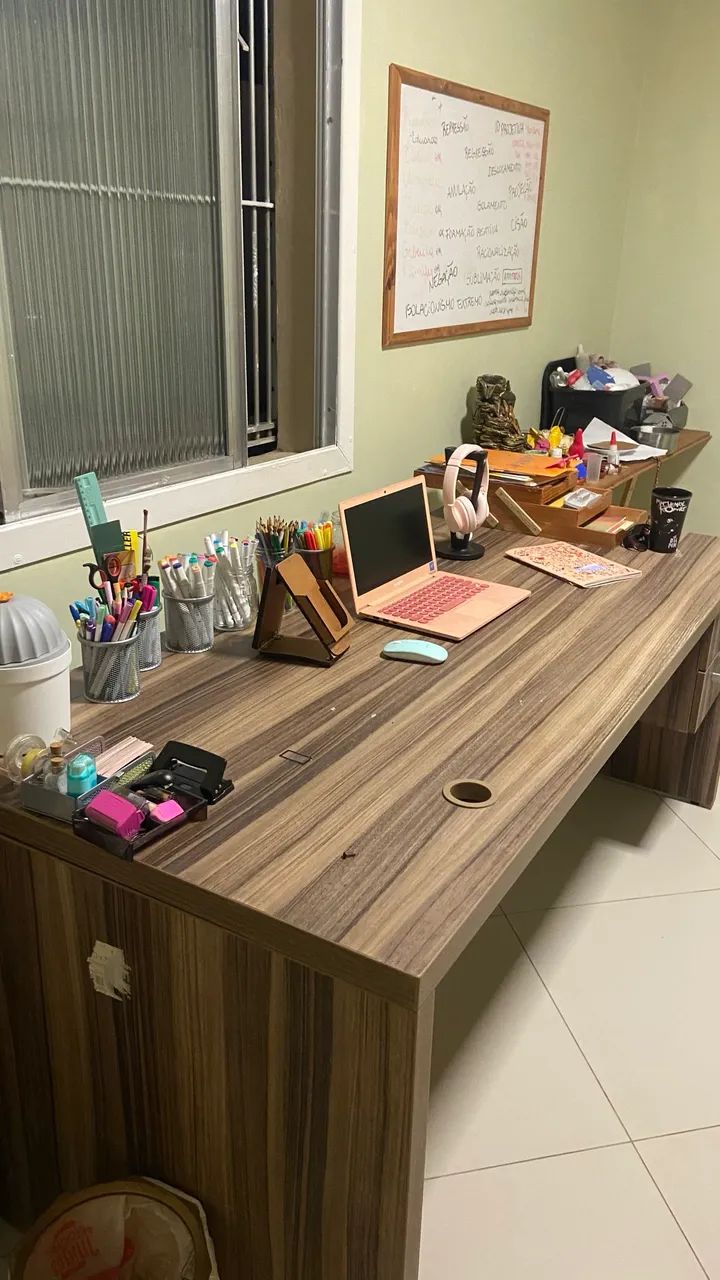 Mesa escritório grande 100% mdf65576100942465123