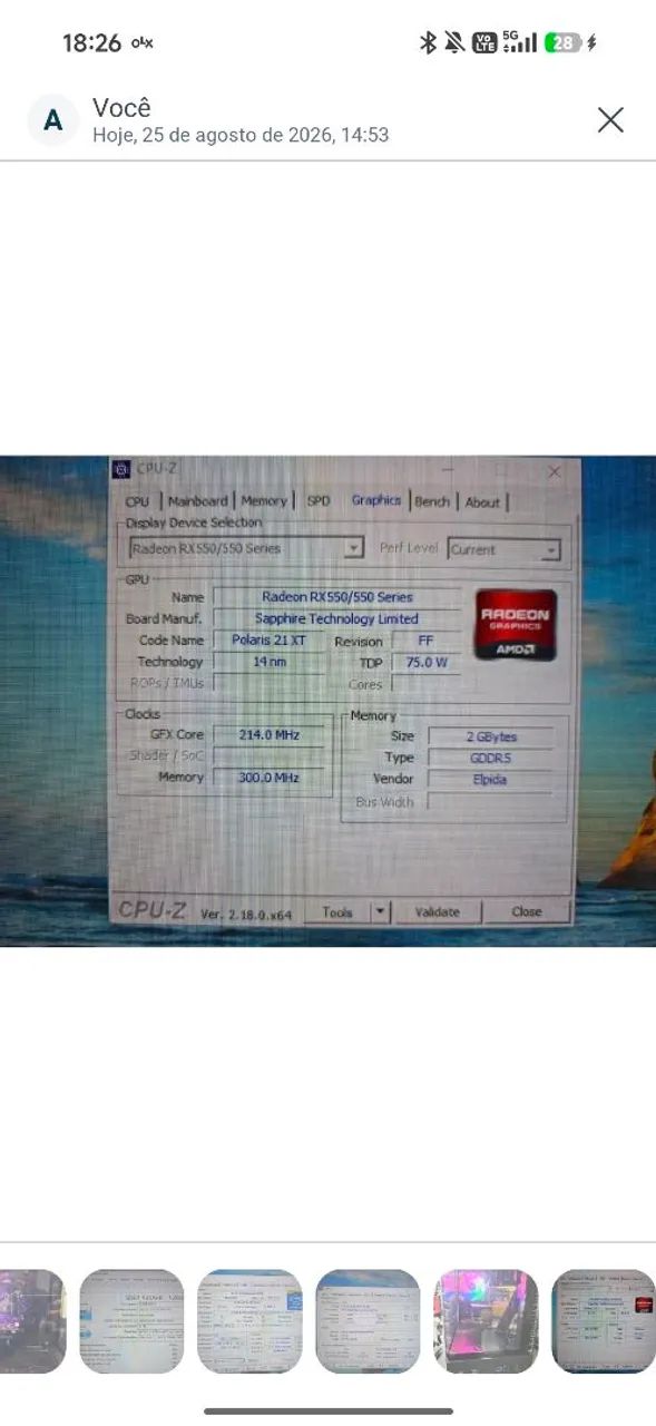 RX 550 2gb Saphire - Foto 2