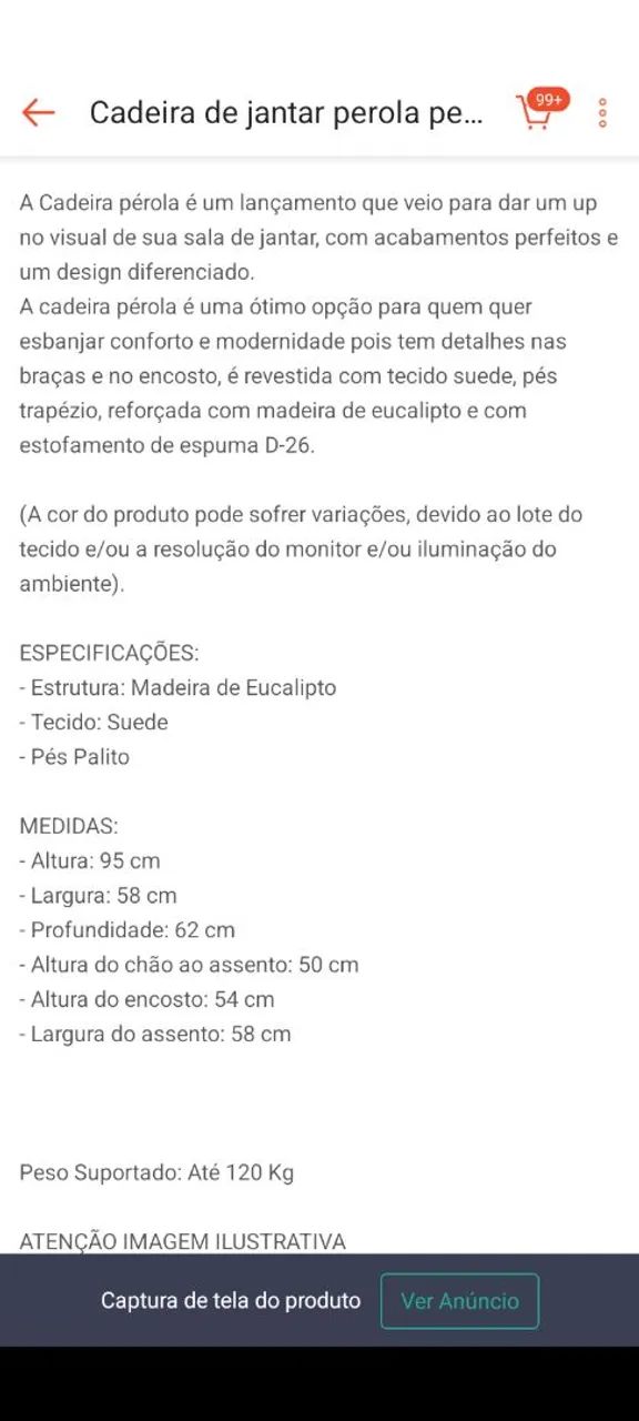 Cadeira sala de jantar. - Foto 3