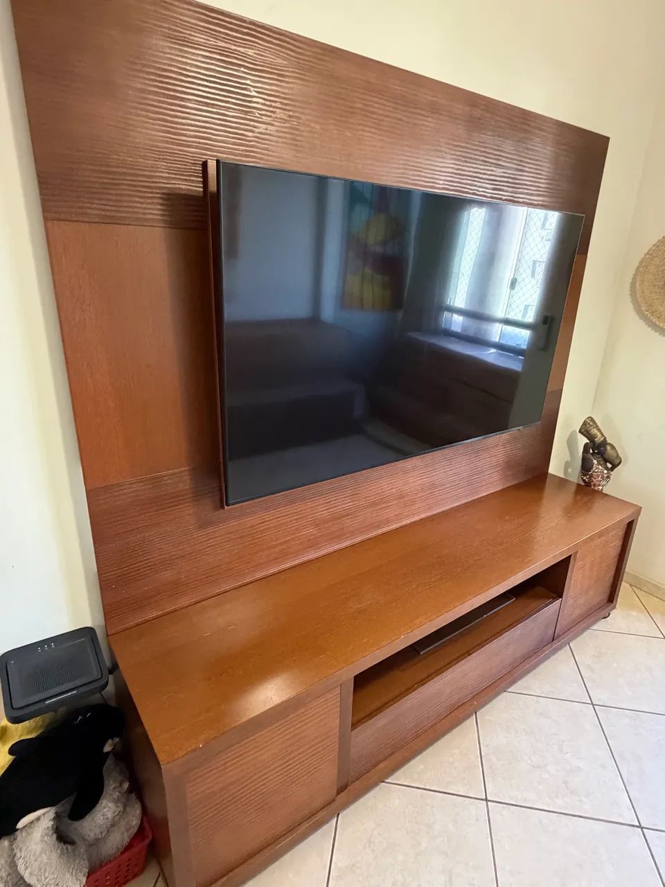 Rack com painel para tv - Casa verde - Foto 2