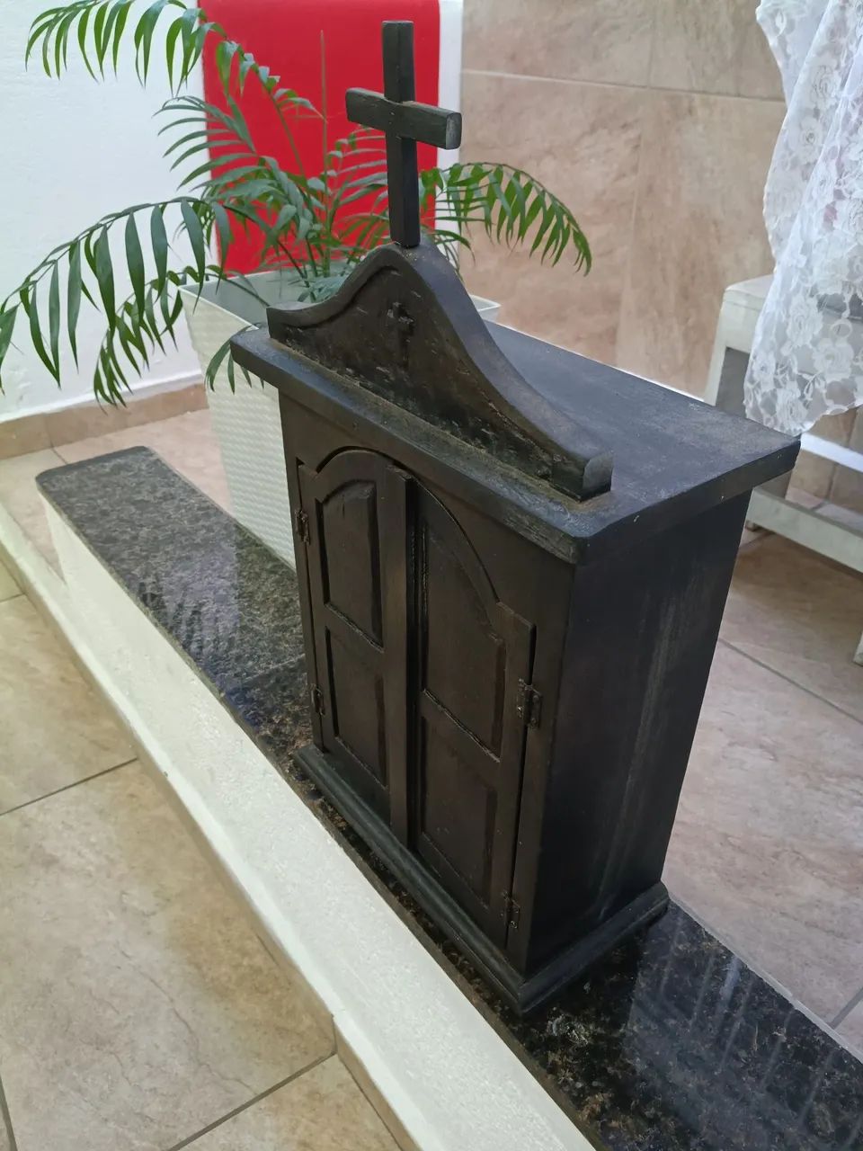 Oratório em madeira século XlX - Foto 3
