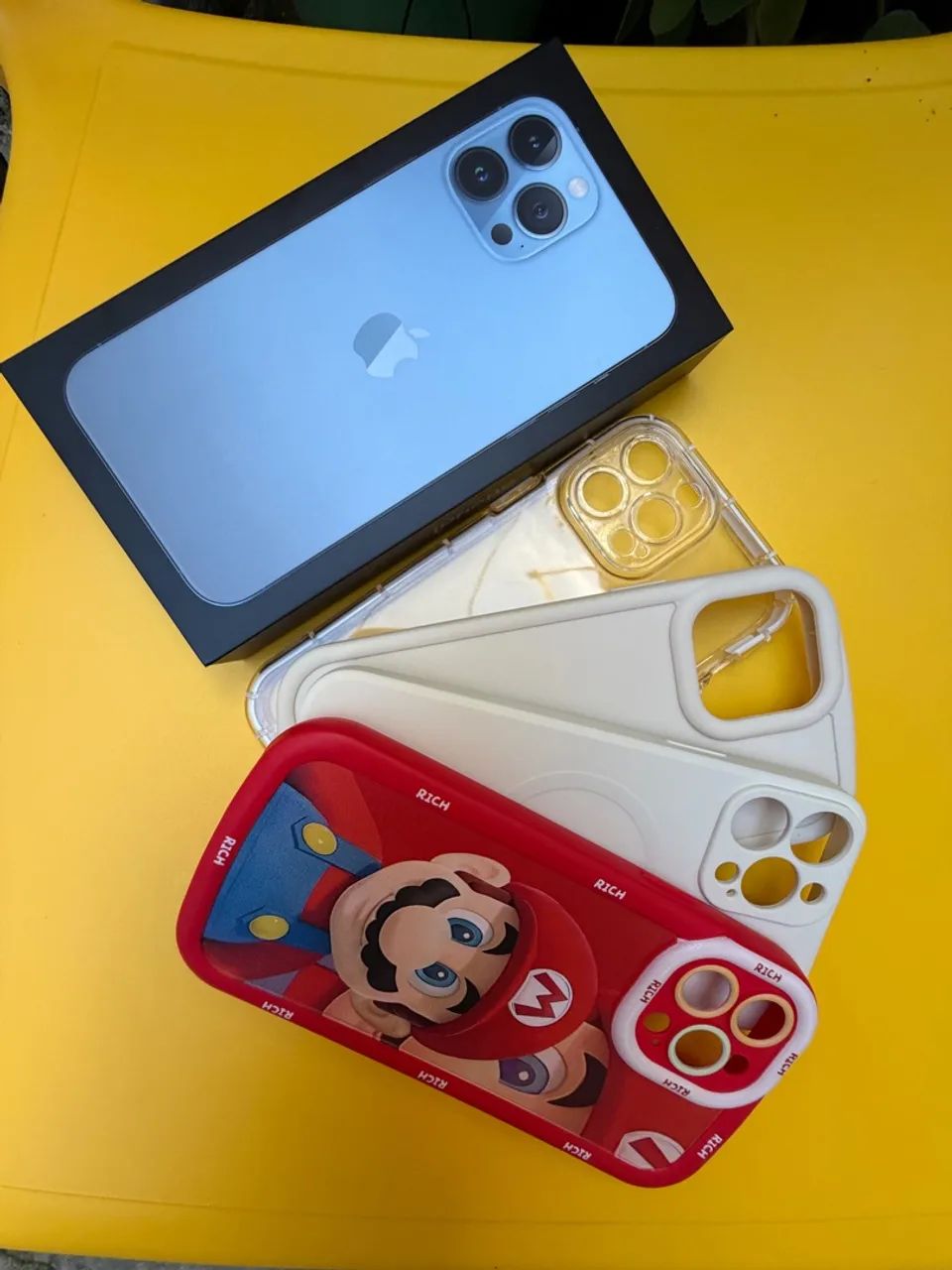 iPhone 13 Pro Max 256GB Azul - Bateria 98% (Impecável + Caixa e
