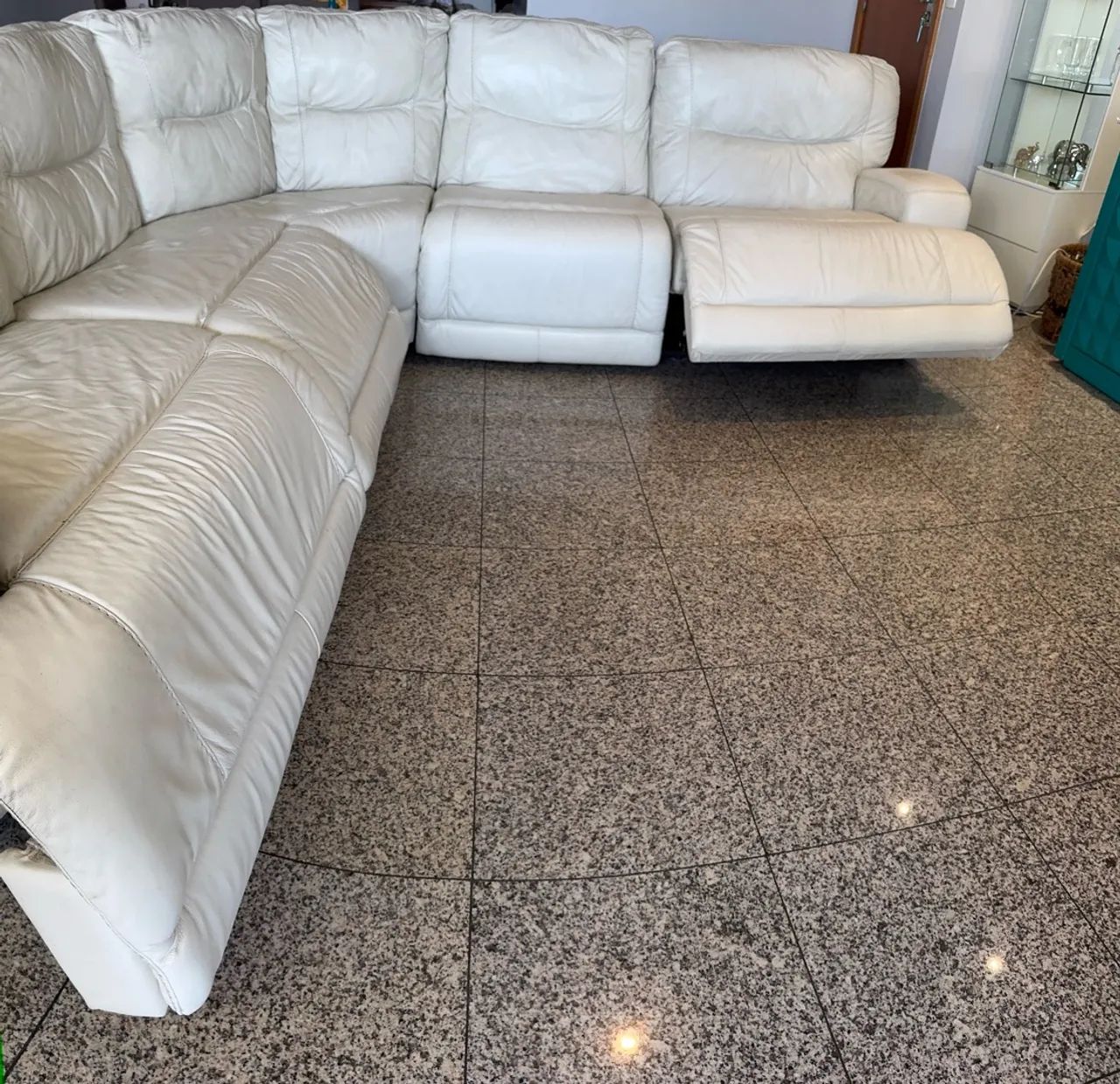 Sofá de Canto Modular em Couro Legítimo - Super Confortável (Com Ajuste Elétrico) - Foto 5