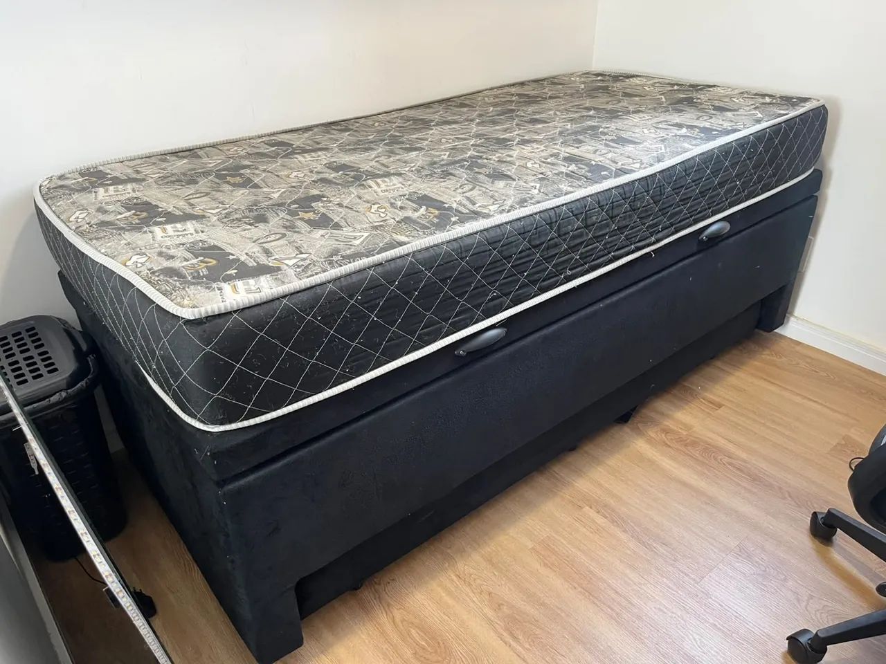 Cama box baú solteiro com bicama - Foto 4