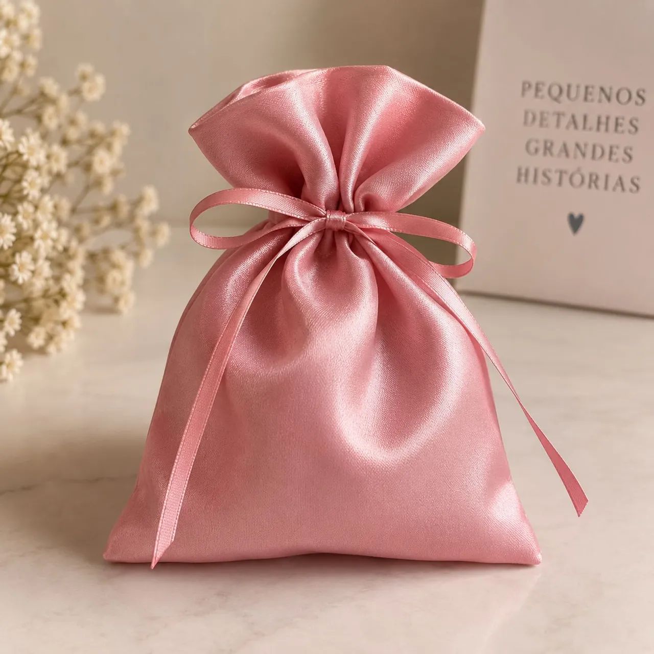 10 Saco Cetim para Presentes e Lembrancinhas  - Foto 4