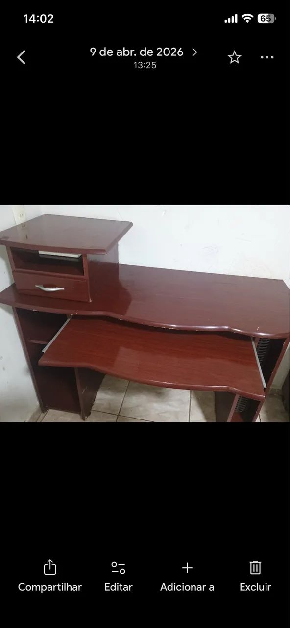 Mesa amadeirada para computador  - Foto 3