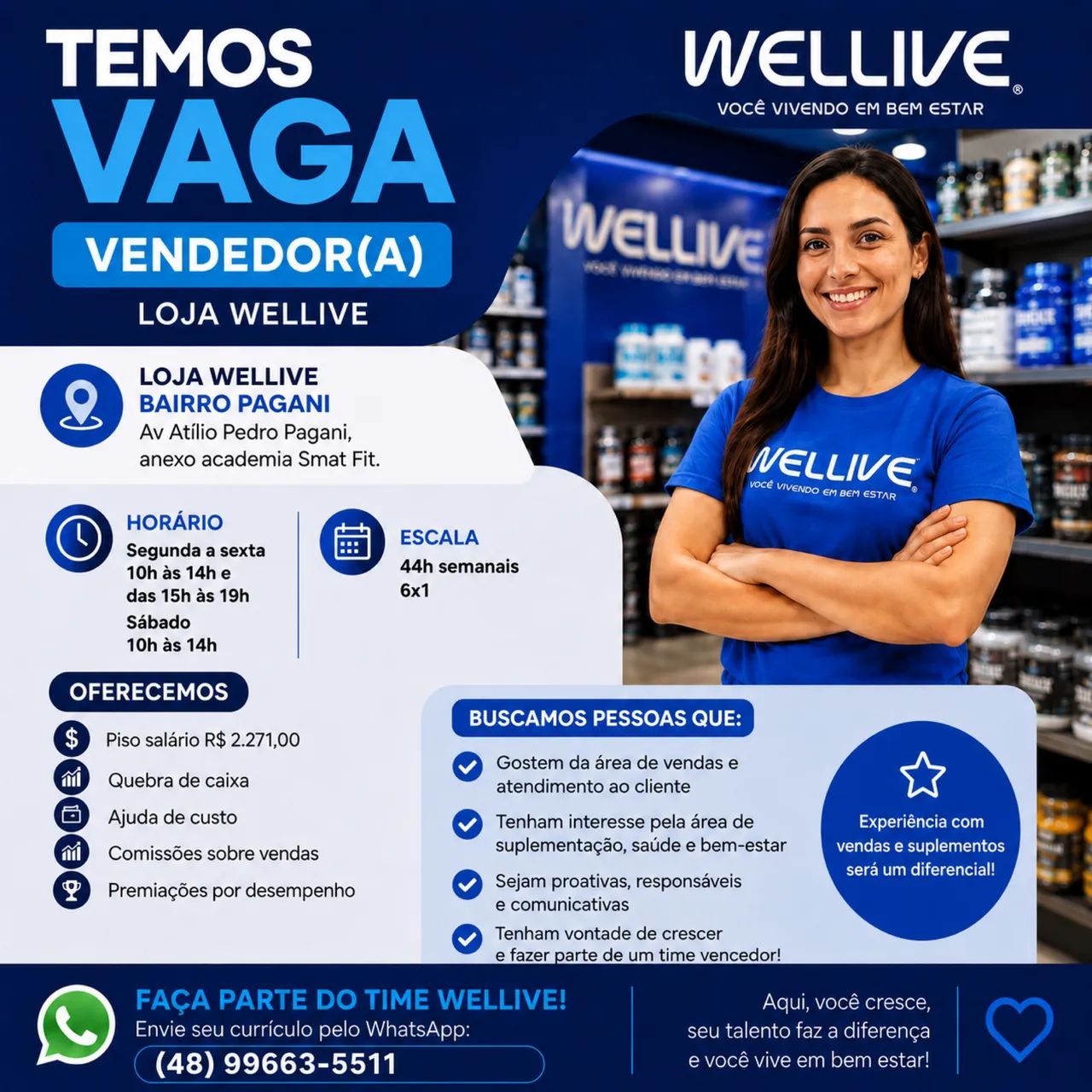 Vendedor(a) de Suplementos 