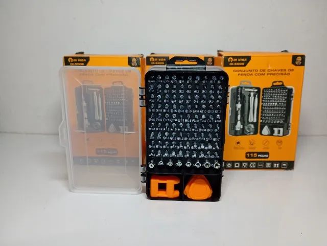   Kit Chaves de Precisão 115 Peças para Celular, Notebook, PC, iPhone e Eletrônicos. *NOVO - Foto 3