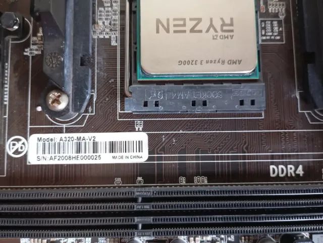 Kit Placa Mãe A320 DDR4 + SSD 256GB - Foto 3