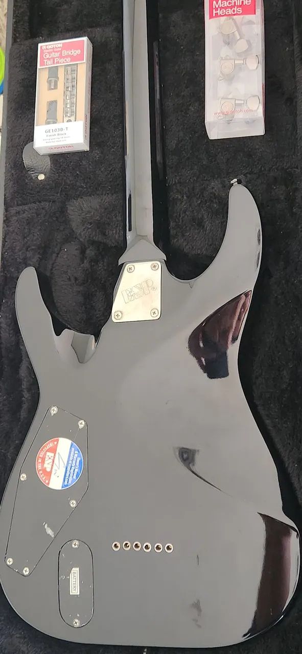 Guitarra ESP LTD HH com Gotoh, EMG 81/85 e Case ESP Original - Foto 5