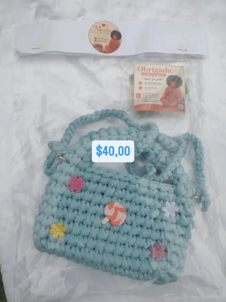 Bolsas de crochê infantil Médio  - Foto 5