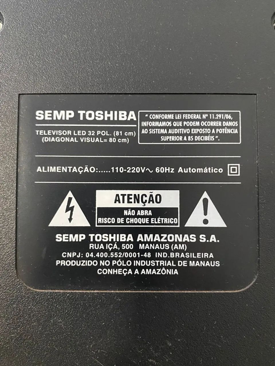 TV  Semp Toshiba LED 32 Polegadas, Modelo LE3264(A)W - Foto 2