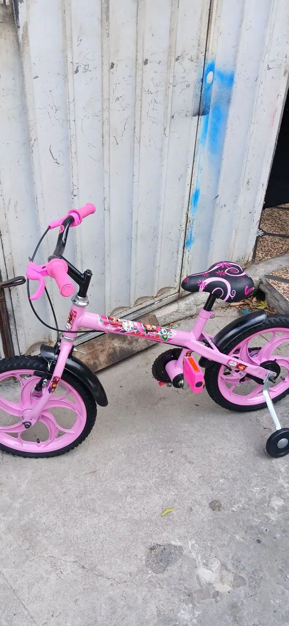 Bicicleta aro 16 cor rosa  - Foto 2