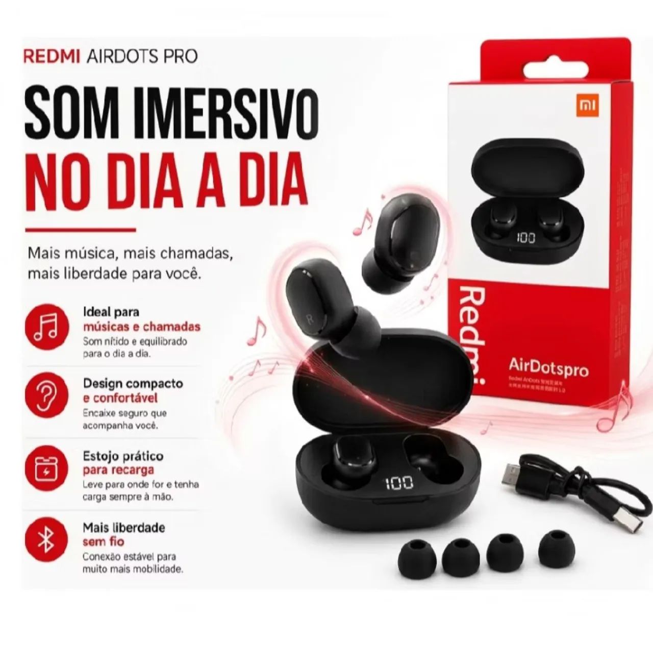 Fone bluetooth Redmi airdots  - Foto 2