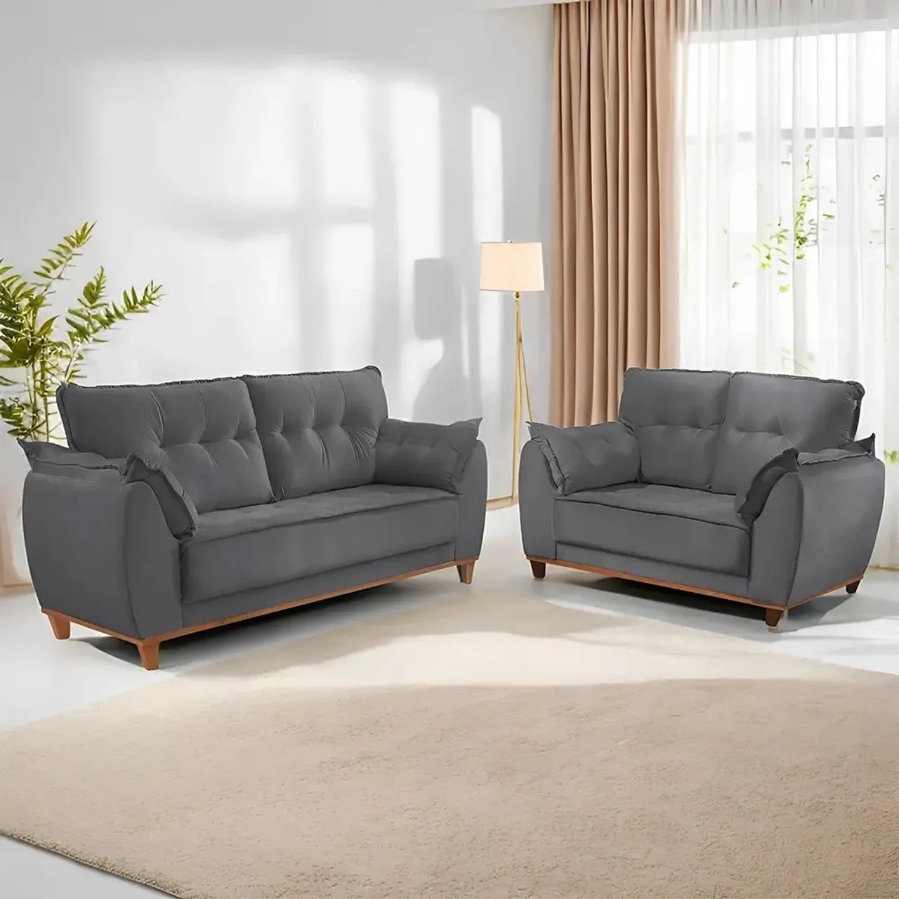 Conjunto de Sofá Espanha com 2 e 3 Lugares/ frete grátis  - Foto 2