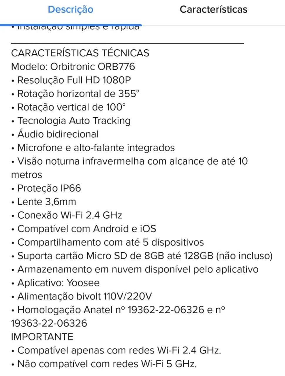 Câmera de segurança  - Foto 5