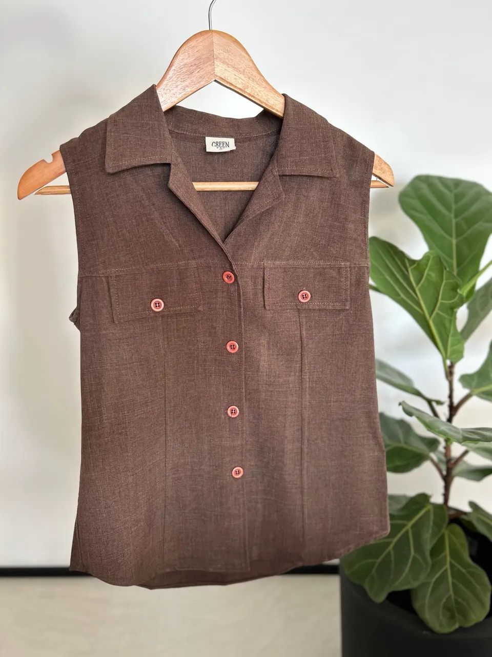 Colete p/M Marrom Feminino