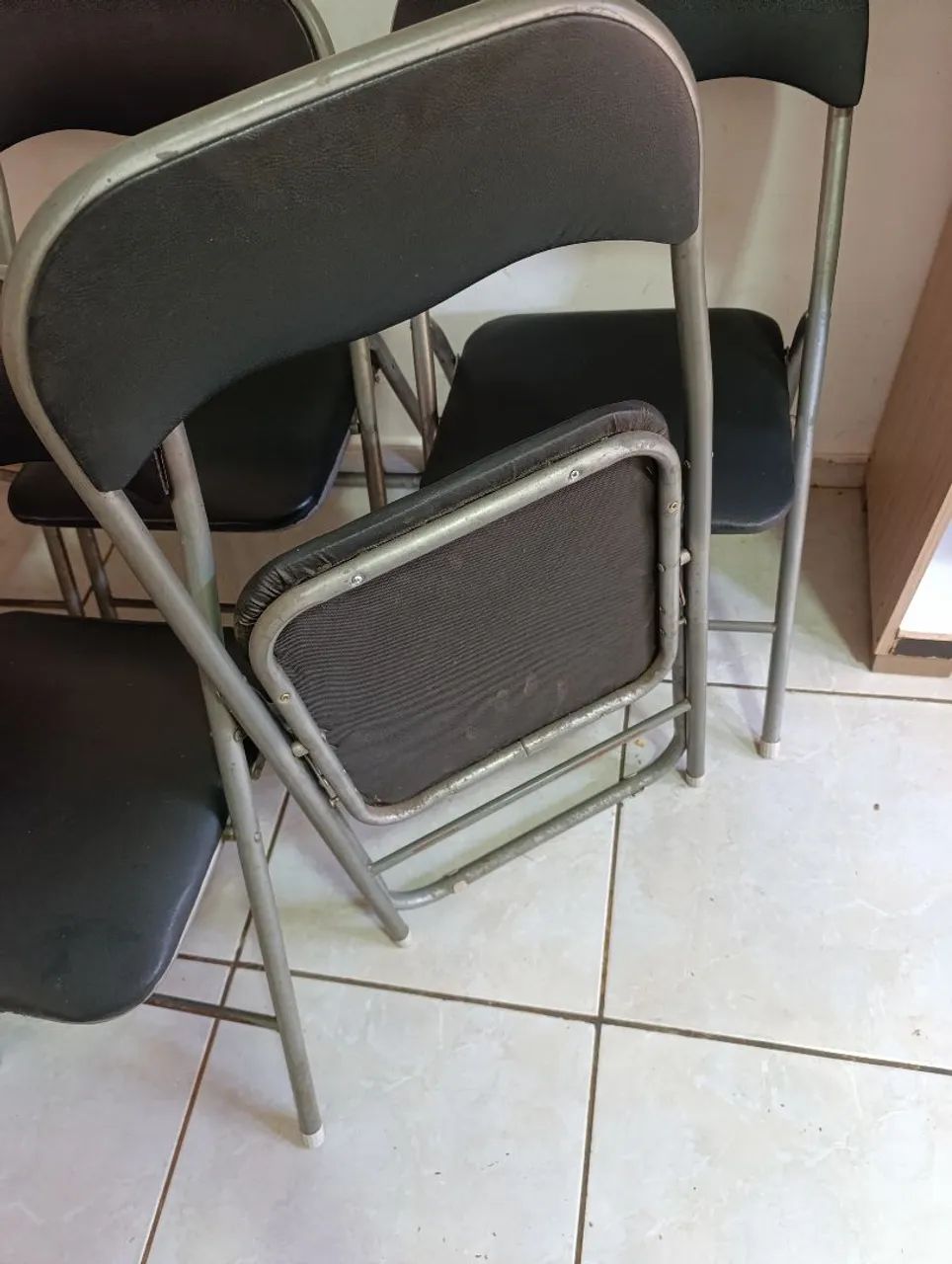 Cadeira de ferro dobrável  - Foto 3