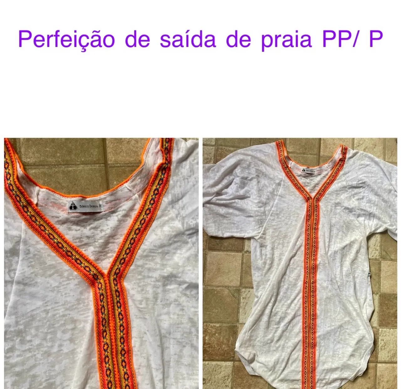 Saída de praia PP/ que veste P