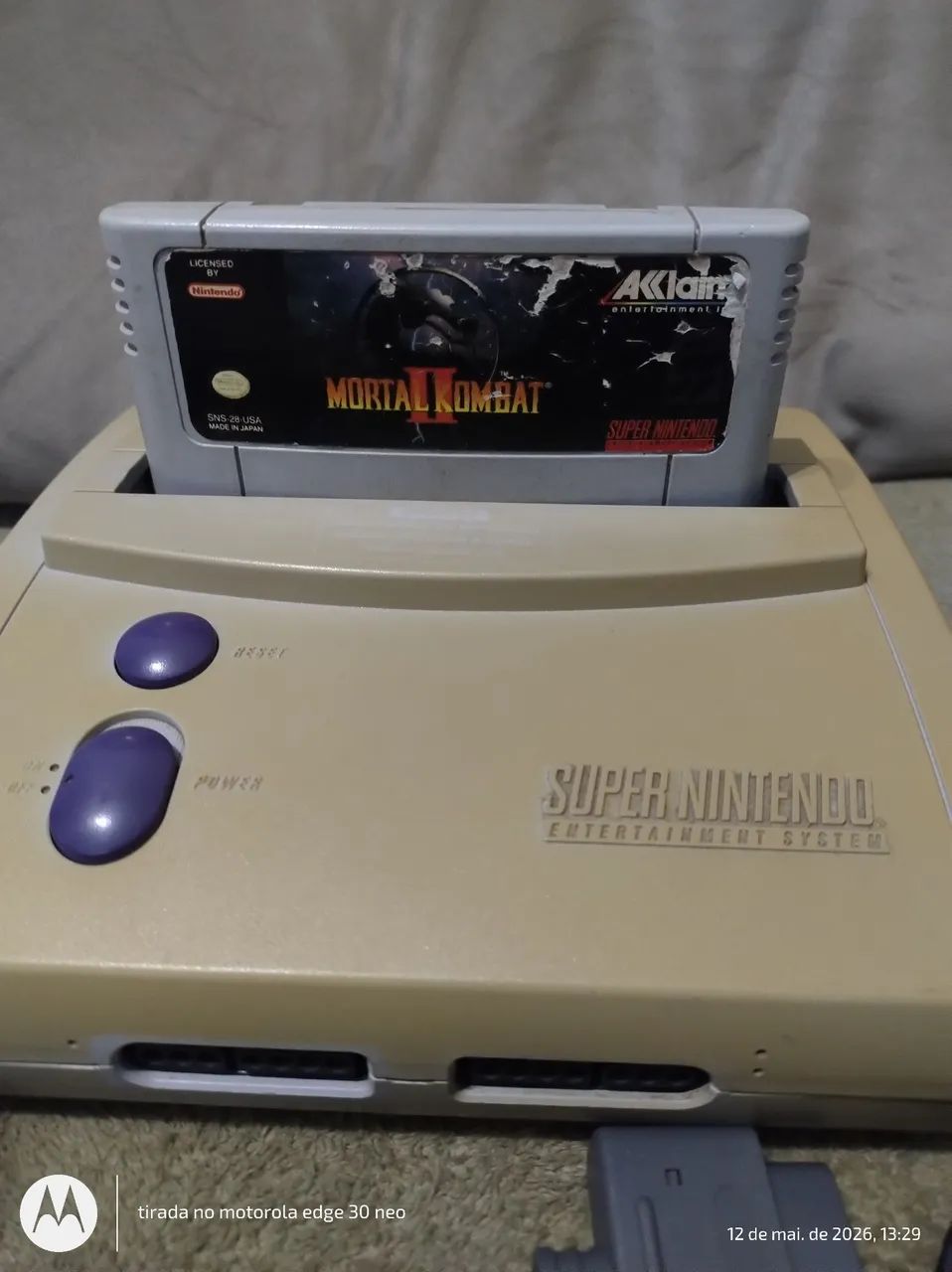Super Nintendo baby completo funcionando perfeitamente  - Foto 2