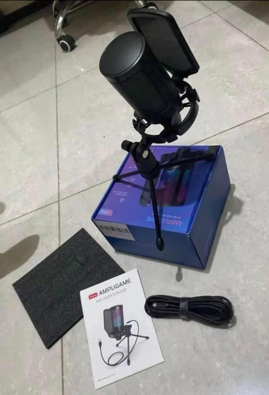 Microfone Gamer e Podcast Streaming A6v Fifine Original - Foto 3