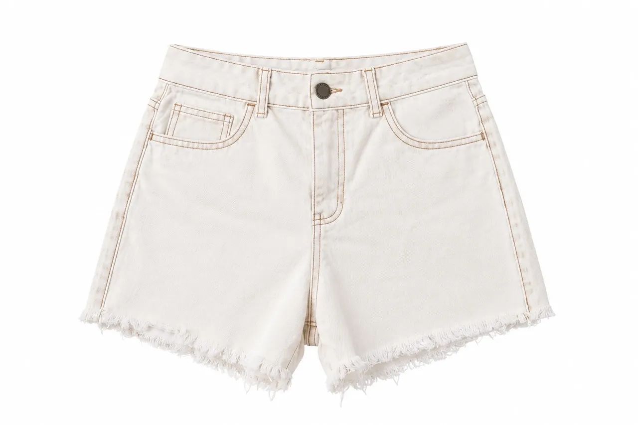 Short jeans branco