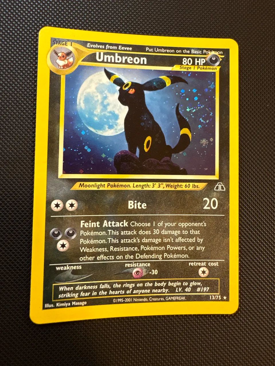 Umbreon 13/75 Foil Swirl SP